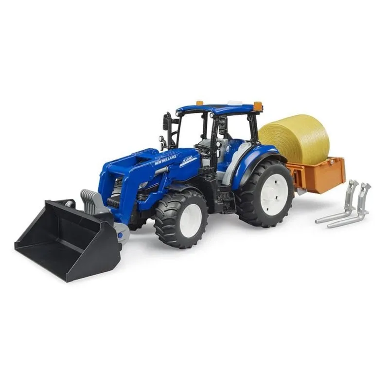 Trattore BRUDER Holland T5.120 1:16 ABS Nero/Blu