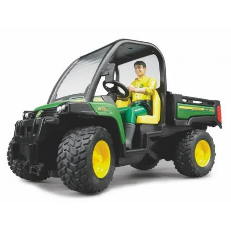 Veicolo giocattolo BRUDER John Deere Gator XUV 855D con conducente