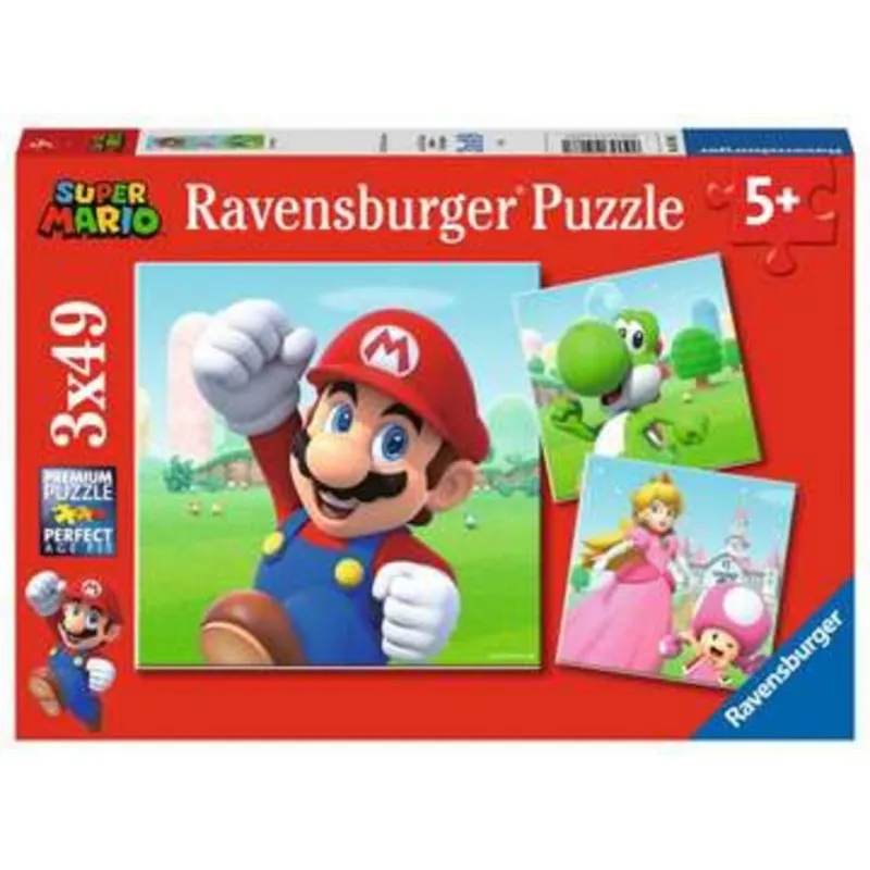 Puzzle Ravensburger Super Mario 49 pezzi da colorare