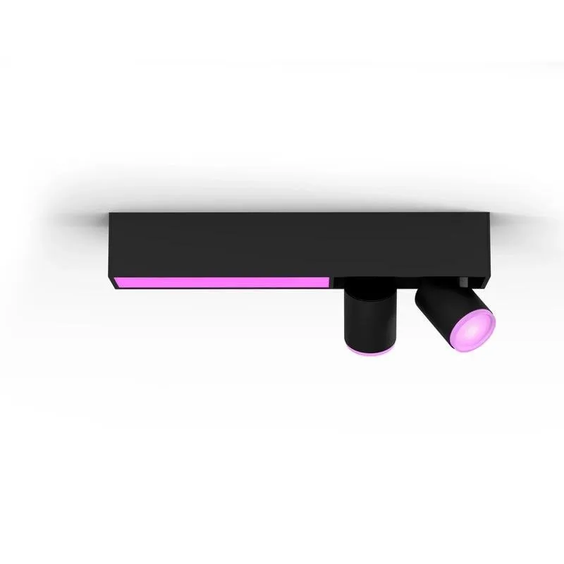 Plafone Intelligente Philips Hue Centris Nero con 2 Focali Regolabili