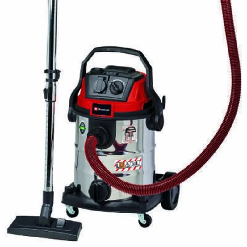 Aspirapolvere Industriale Einhell TE-VC 2025 SACL 2200W 25L HEPA Rosso Acciaio