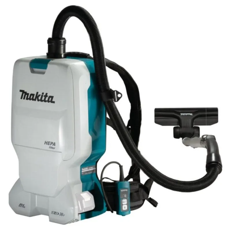 Aspirapolvere con Sacco Makita DVC660Z 95W 5,5 L HEPA Nero Blu Grigio