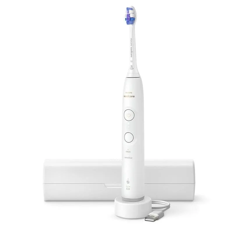 Spazzolino Sonico Philips HX7400/06 2 Modalità 3 Velocità Sensore Pressione Custodia