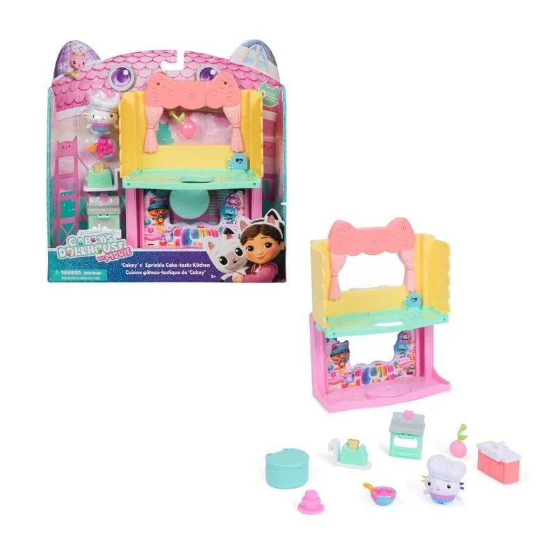 Set di Giocattoli Gabby's Dollhouse Cucina di Pastelillo con Figurina e Accessori