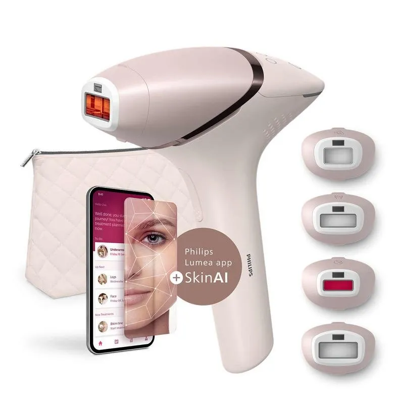 Epilatore Luce Pulsata IPL Philips BRI976/00 Senza Fili Testine Viso e Corpo