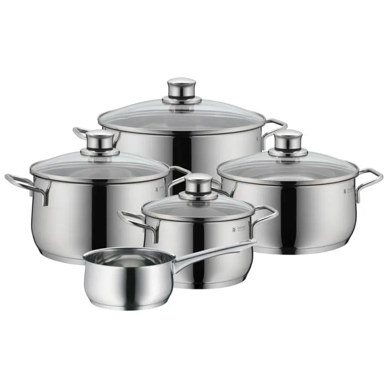 Set di pentole WMF Diadem Plus 9 pezzi acciaio inossidabile