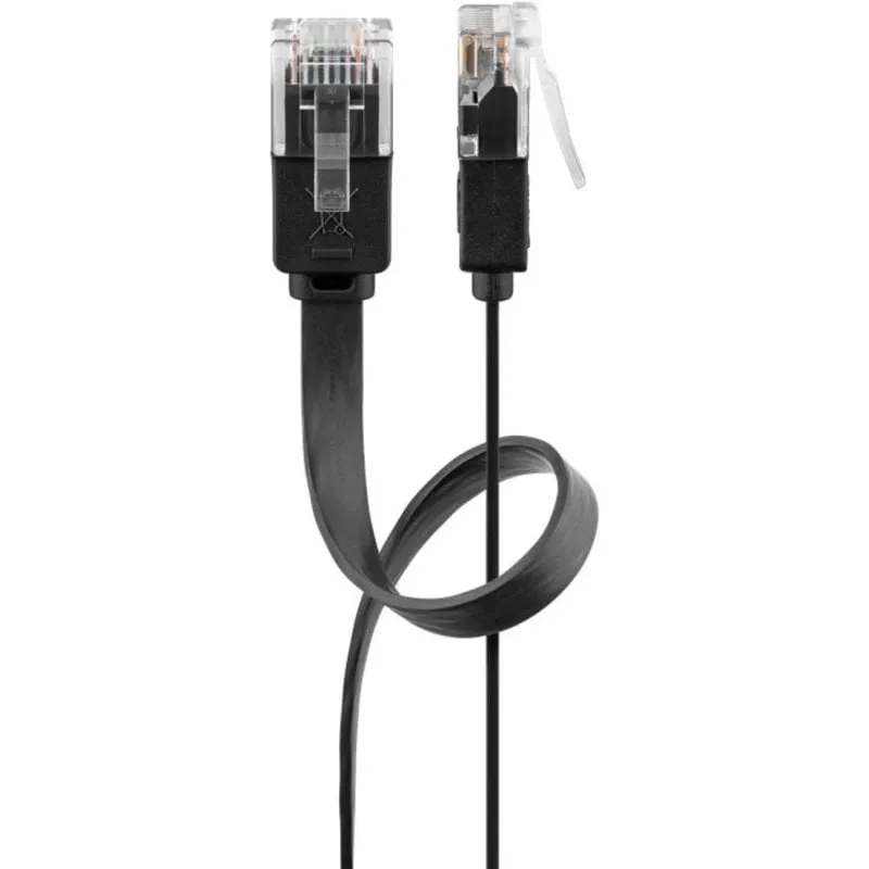 Cavo di rete Goobay 95386 3 m Cat6 U/UTP RJ-45 Nero
