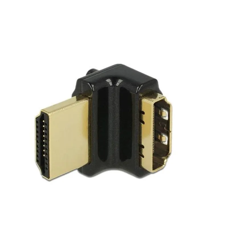 Adattatore HDMI-A/HDMI-A F/M 90° Nero DeLOCK