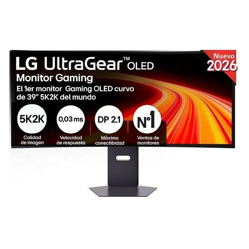 Monitor PC LG UltraGear 39GX950B-B 38,6'' UltraWide 5K2K 165Hz OLED Curvo HDR500 0,03ms