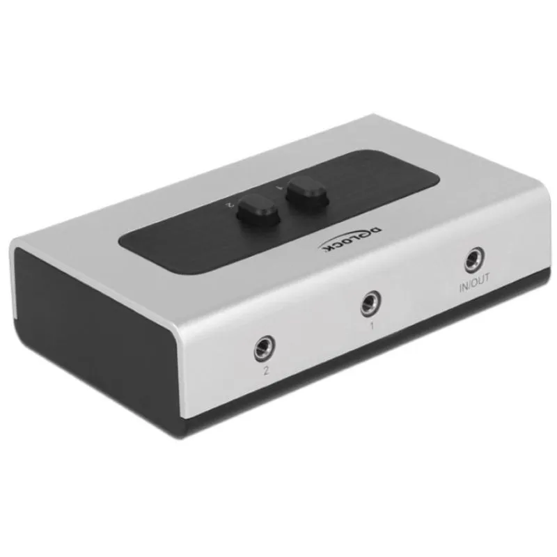 Interuttore audio bidirezionale manuale DeLOCK 3,5 mm