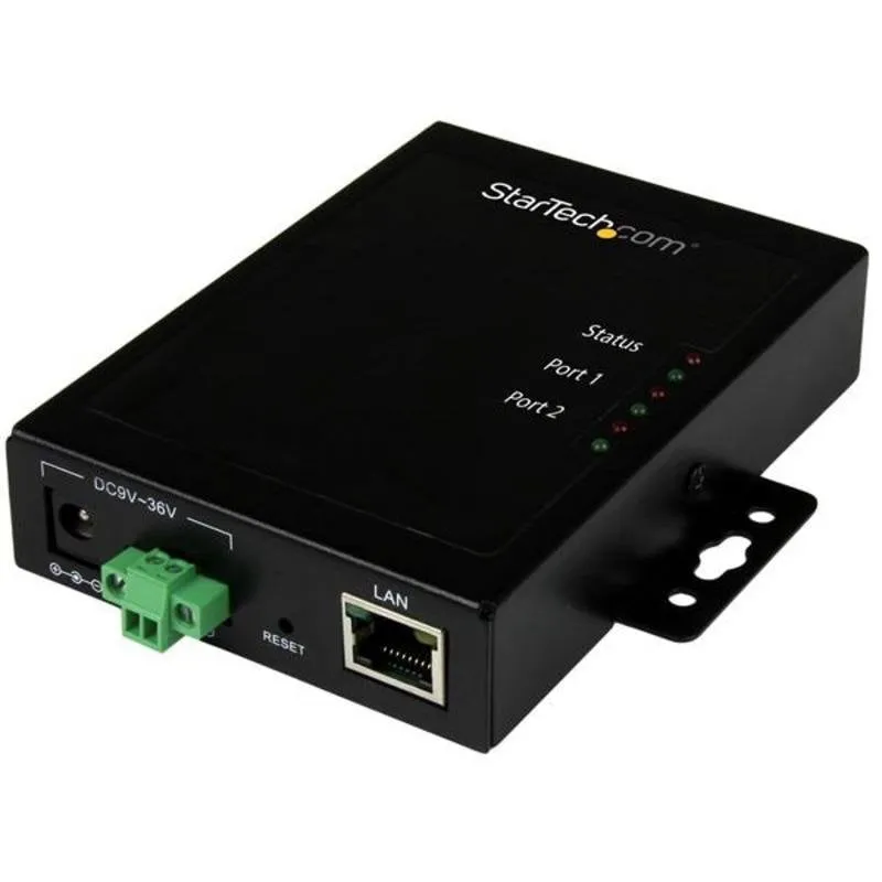 Server StarTech 2 porte RS232 seriale a IP con alimentazione ridondante