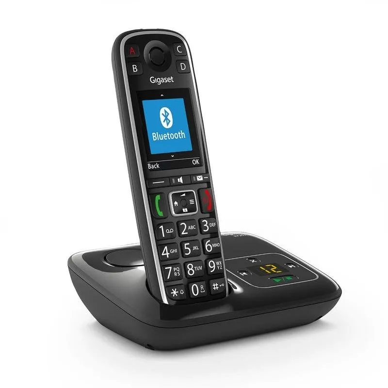 Telefono Gigaset E720A Nero Wireless DECT/Analogo Mani Libere