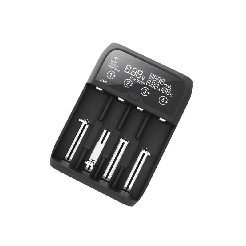 Caricatore di batterie DLH DY-CU5170 USB 4 porte LED Nero