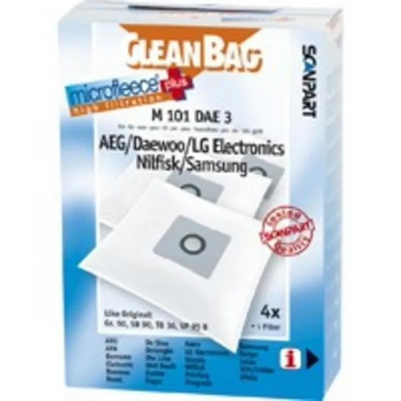 Borse di aspirazione Cleanbag M 101 DAE 3 Daewoo 4 pezzi