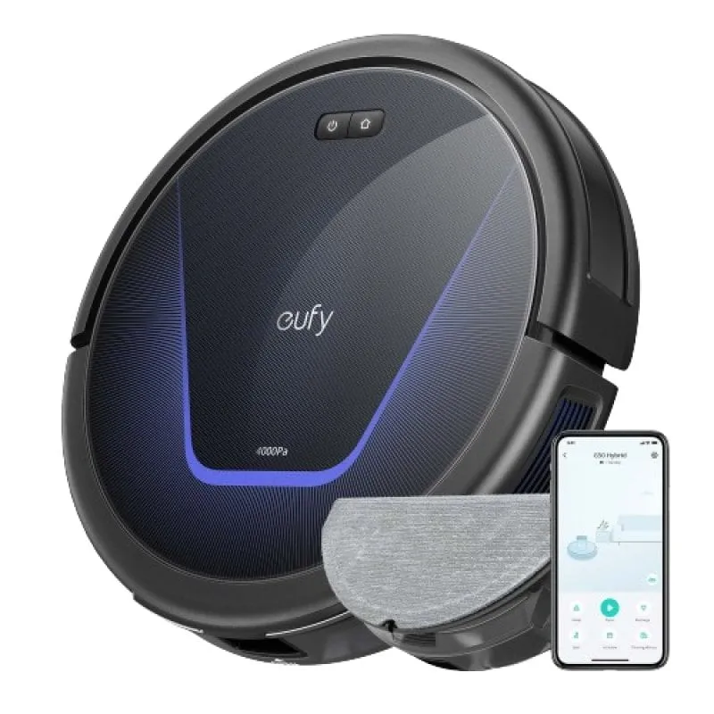Robot Aspirapolvere e Lavapavimenti Eufy G50 Hybrid Navigazione Laser 4000 Pa
