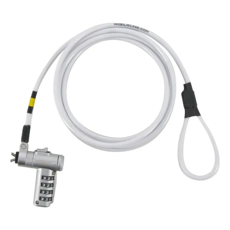 Cavo antifurto Mobilis 1,8 m Nano Brecha Acciaio Bianco