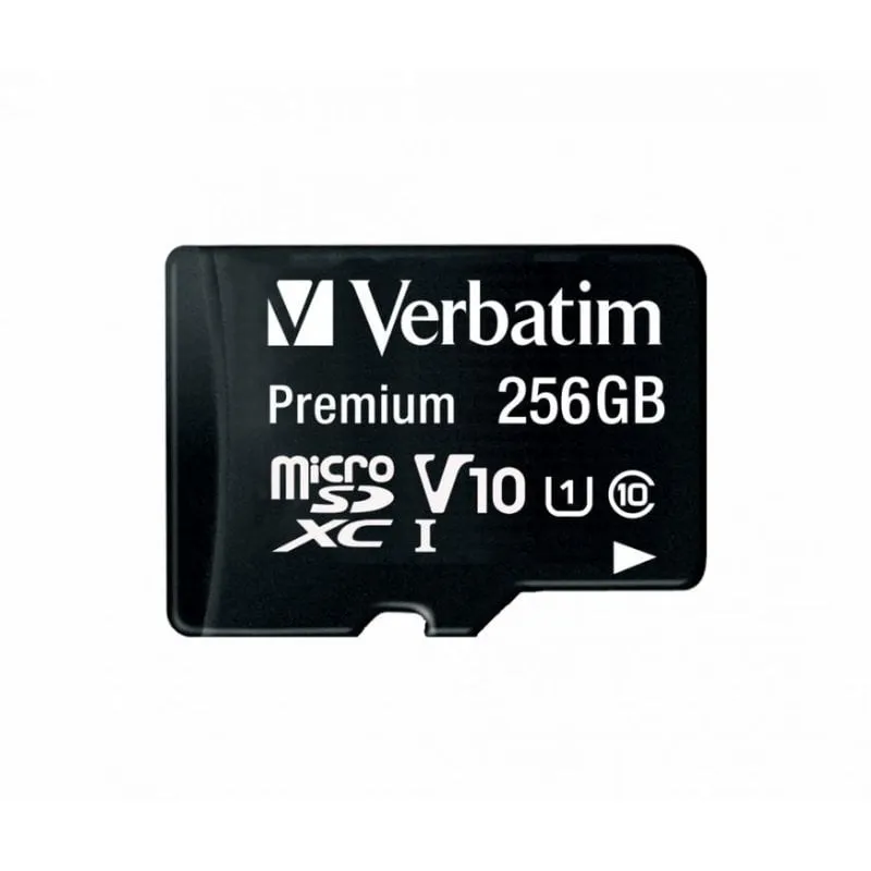 Scheda di memoria Verbatim Premium U1 MicroSDXC 256 GB Classe 10 UHS-I