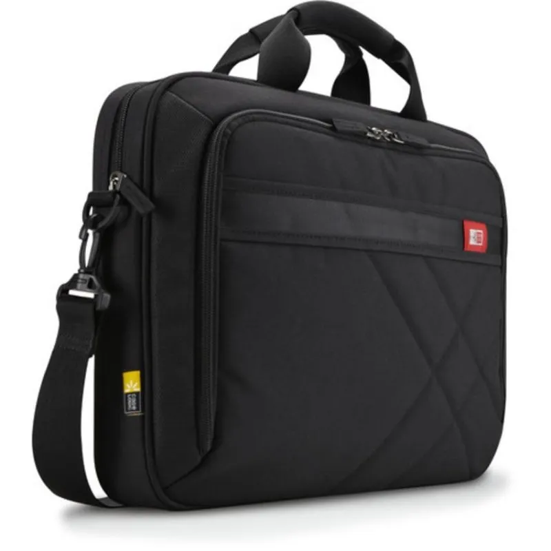 Borsa a Tracolla Case Logic DLC-115 Nero 15.6" Imbottita