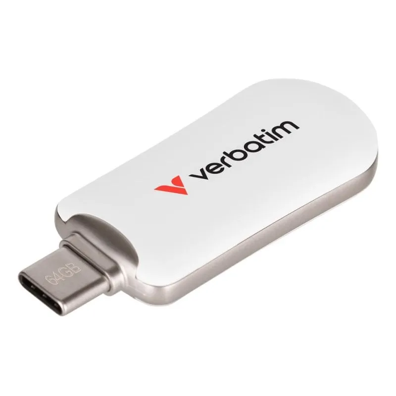 Unità Flash USB Verbatim 30228 64 GB USB Tipo C 3.2 Gen 1 100 MB/s Bianco