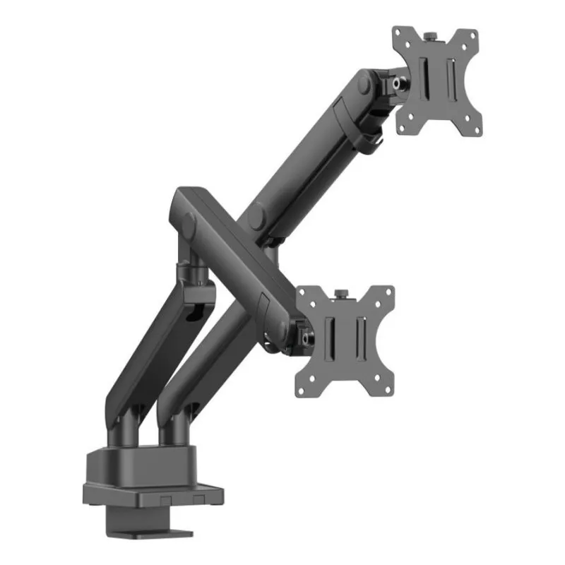 Urban Factory FAM02UF-BK Supporto Monitor 2 Bracci Scrivania 17 a 32" VESA 75x75 a 100x100 Max 8Kg