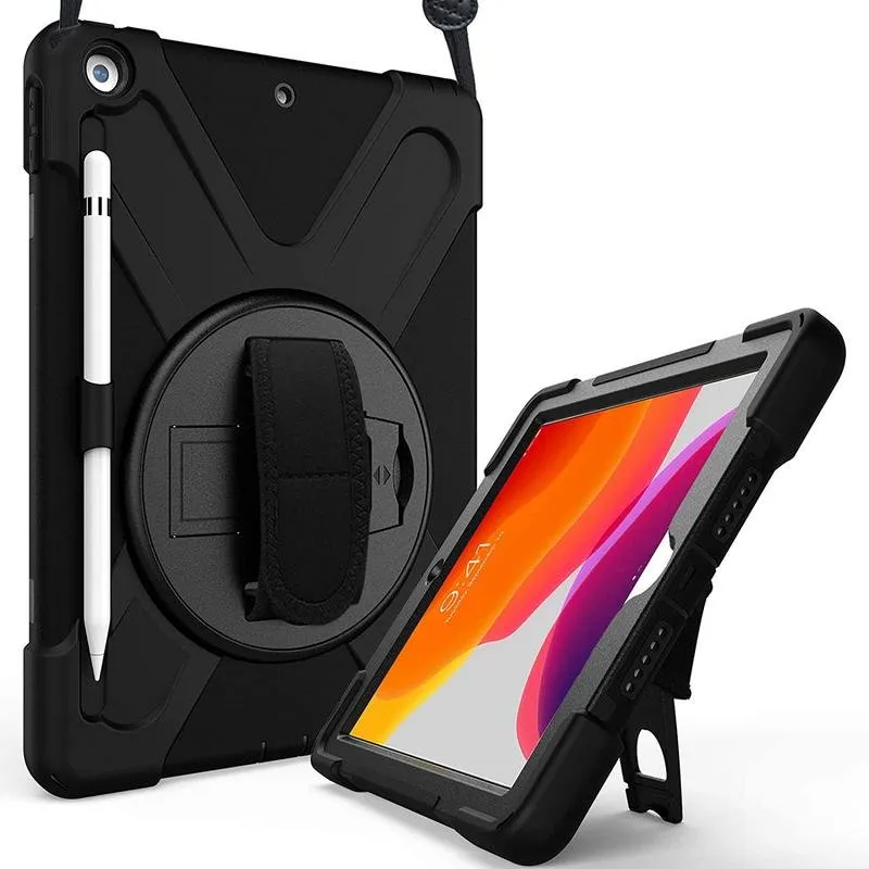 Cover DLH per iPad 10.2" (2021) / iPad 9, Protezione Antigolpi, Nera