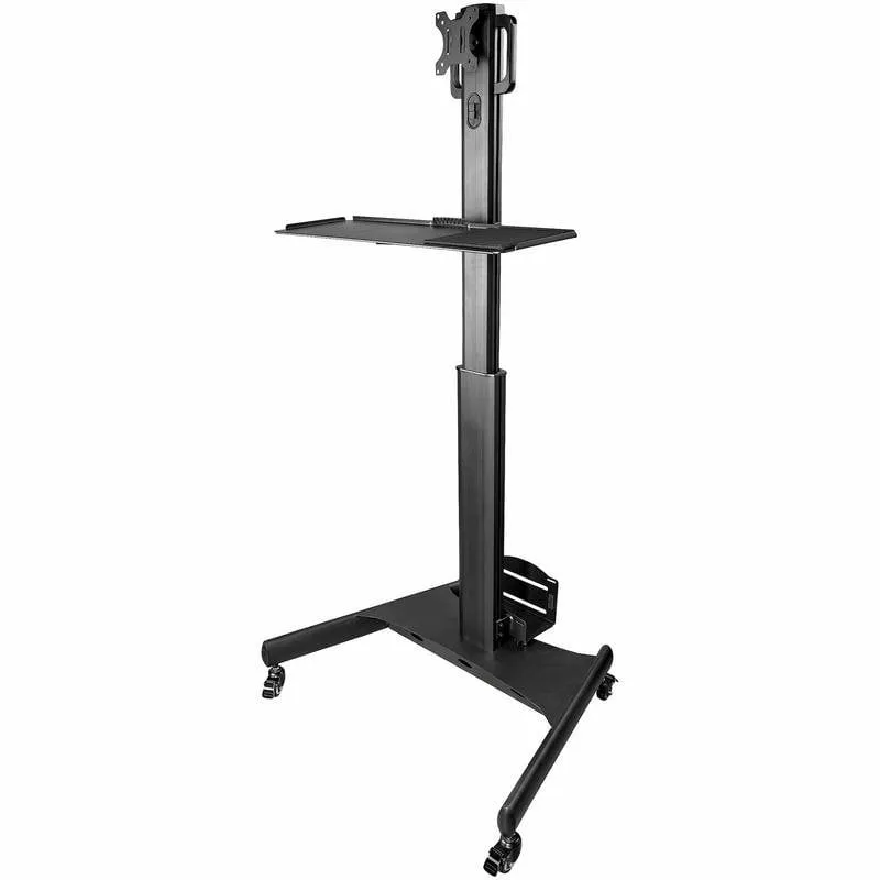 Startech Carrello Supporto Monitor Stazione di Lavoro Mobile 1,28 a 1,60 m VESA 75x75 a 100x100 Max 8Kg