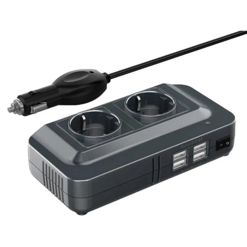 Invertitore di corrente DLH DY-SU4700 200W 12V a 220V con 4 porte USB