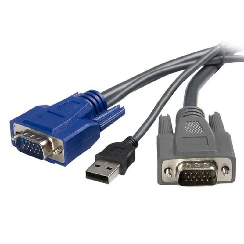 Cavo KVM USB 2 in 1 Ultra Sottile StarTech 1,8 m VGA e USB
