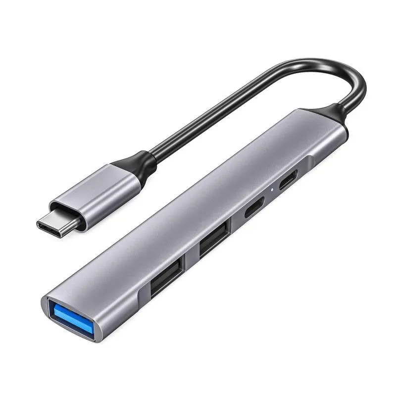 Hub DLH 5 porte 5000 Mbps modello DY-TU4990 con ricarica 100 W e cavo rotondo