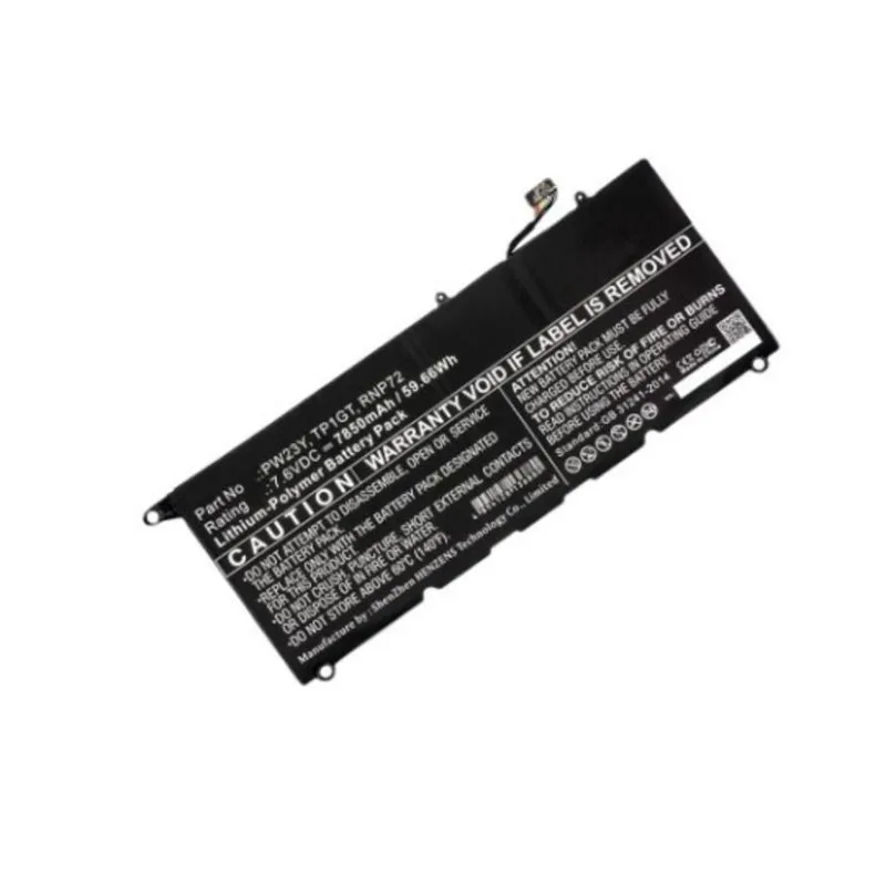 Batteria DLH DWXL3637-B060Q3 per Dell XPS 13 (9360) Li-Ion 7,6V