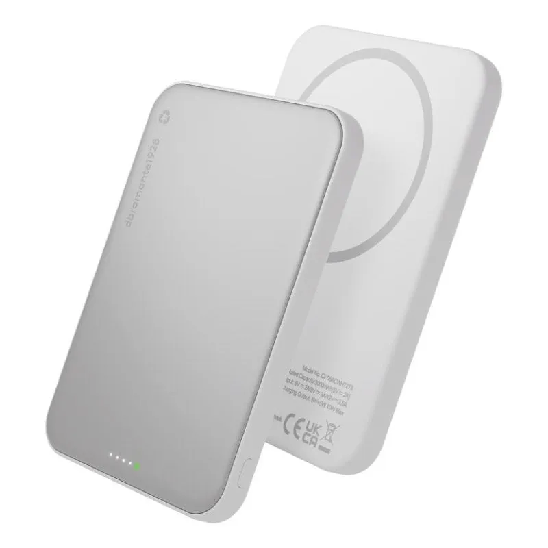 Batteria esterna Dbramante1928 CP05ACWH7273 5000 mAh Caricatore wireless 25 W Alluminio