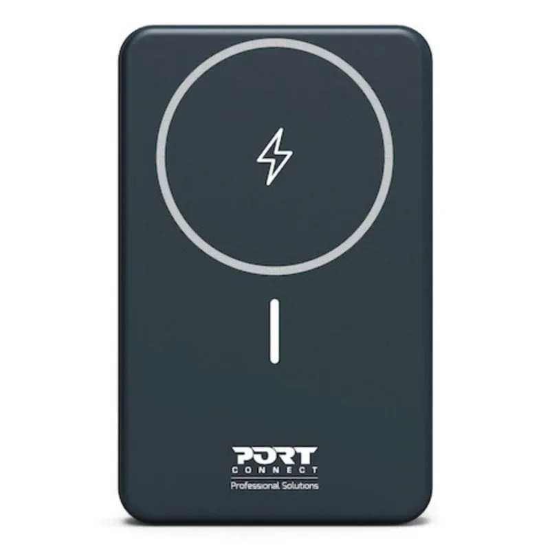 Batteria esterna Port Designs 907005 10000 mAh Power Delivery Caricatore wireless Nero