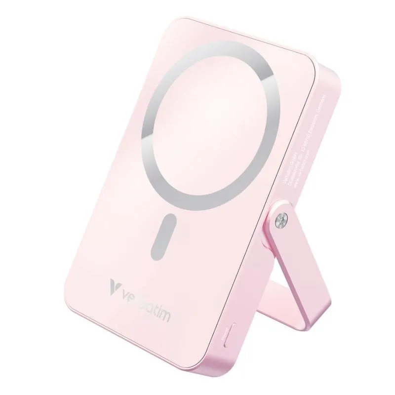 Batteria Esterna Verbatim Charge 'n' Go Magnetic Wireless 10000 mAh 35 W Rosa