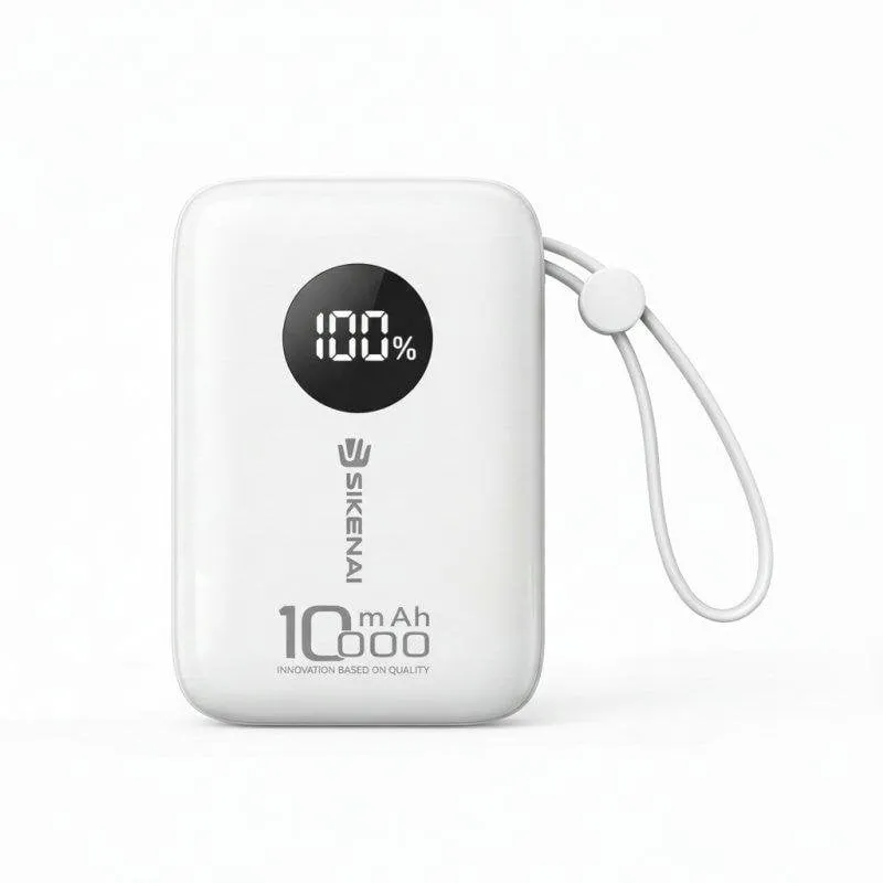 Batteria Esterna Sikenai 10 000 mAh 22,5 W Carica Rapida USB-C