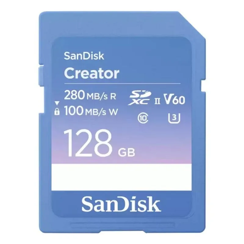 Scheda SD SanDisk Creator 128 GB SDXC Classe 10 UHS-II V60 Blu