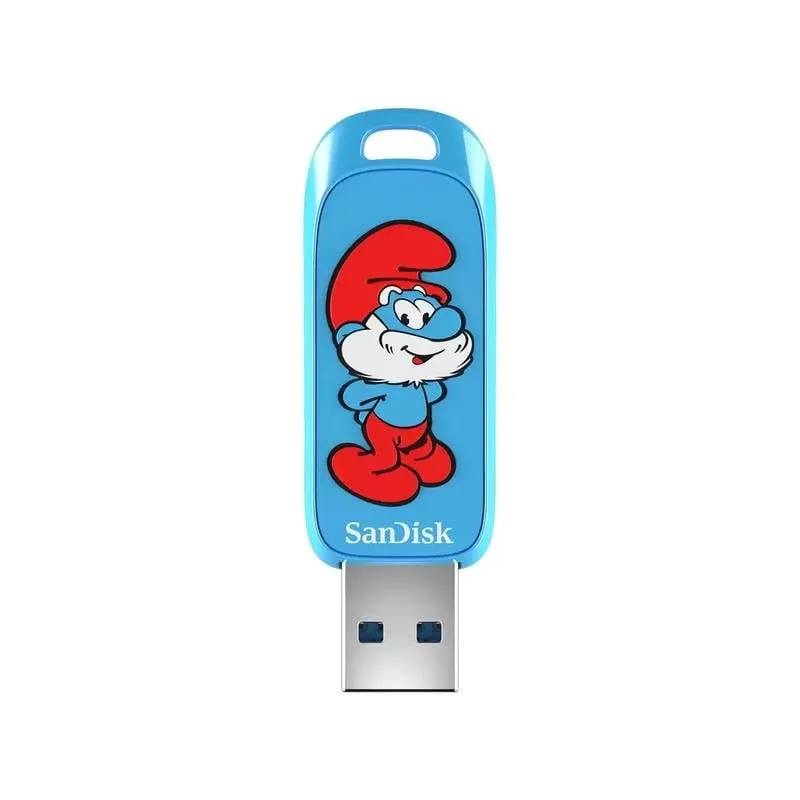 Chiavetta USB SanDisk Smurf 64 GB USB 3.2 Gen 1 Blu senza cappuccio