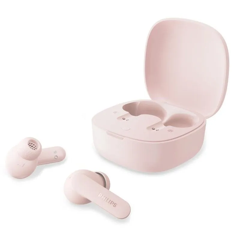 Auricolari Philips TAT2100 Bluetooth TWS wireless per chiamate e musica, rosa