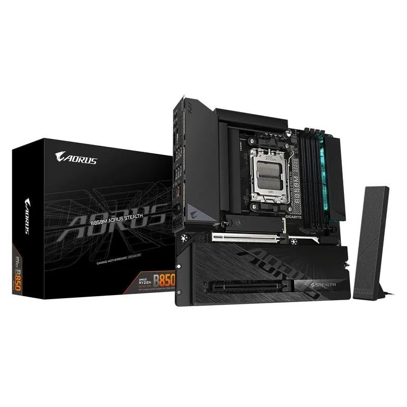 Schede Madri GIGABYTE B850M AORUS STEALTH AMD B850 AM5 DDR5 Micro ATX WiFi 6E
