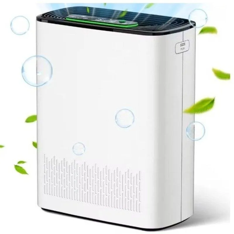 Purificatore d'aria con filtro lavabile, sensore PM2.5 e due modalità di funzionamento