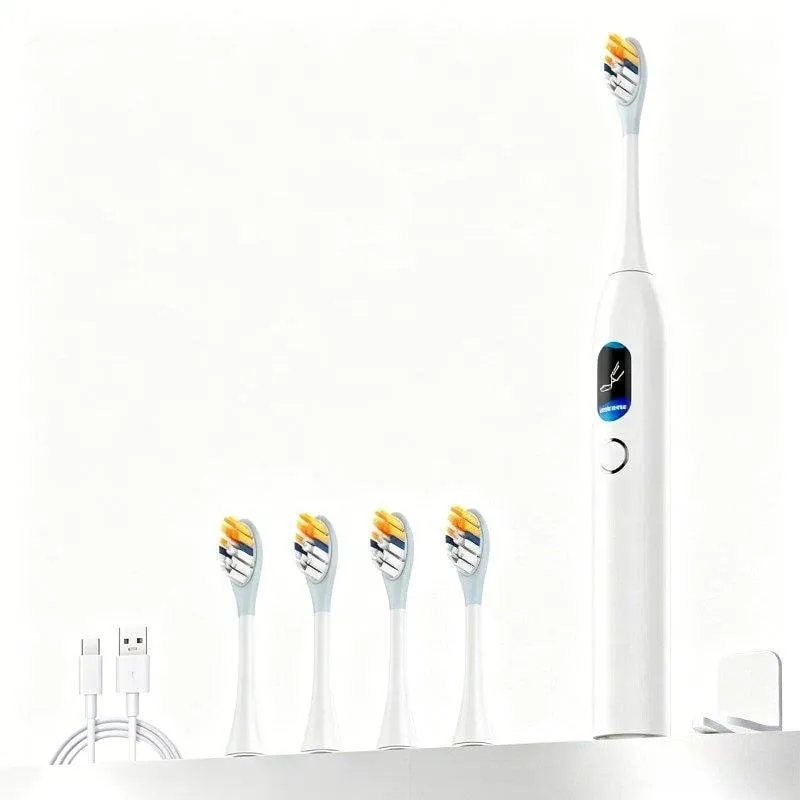 Spazzolino Elettrico Generico 5 Modalità Display LED Ideale per Viaggi