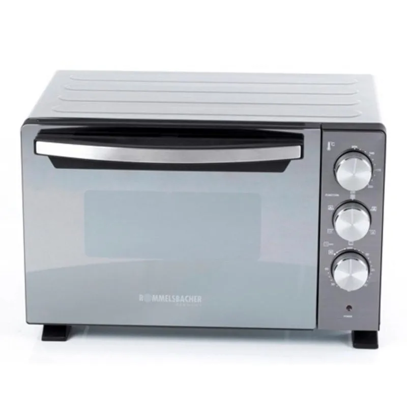 Fornetto Elettrico Rommelsbacher BGS 1400 22L 43cm Grill Nero Argento