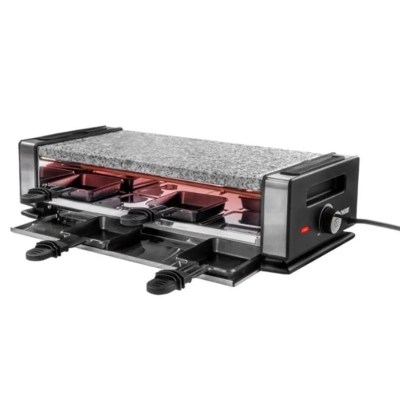 Griglia interna Unold 48760 Raclette 8 persone 1200 W Nero/Acciaio inossidabile