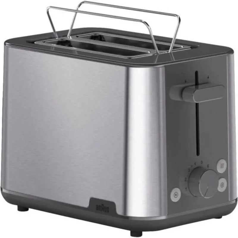 Tostapane Braun HT 1510 GY 2 fette 900 W acciaio inossidabile grigio