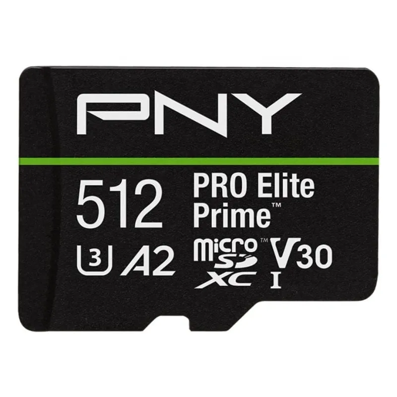 Scheda microSD PNY PRO Elite Prime 512 GB Classe 10 UHS-I U3 V30 A2