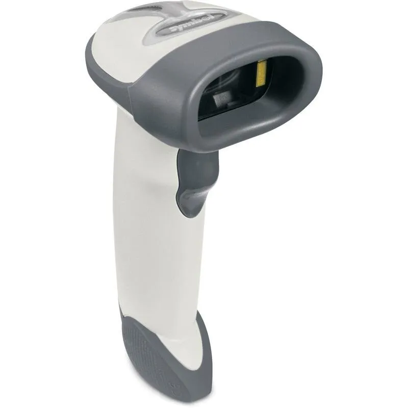 Lettore di codici a barre portatile Zebra LS2208 Laser USB Bianco
