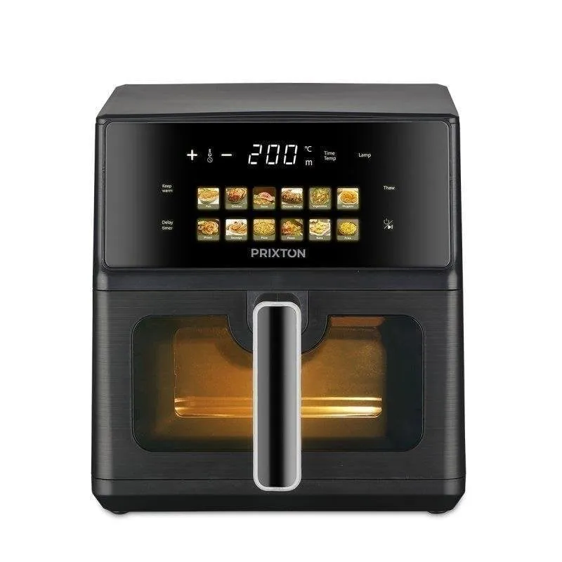 Friggitrice ad Aria Prixton Cook Organics Finestra 6 L 1700 W Doppia Resistenza