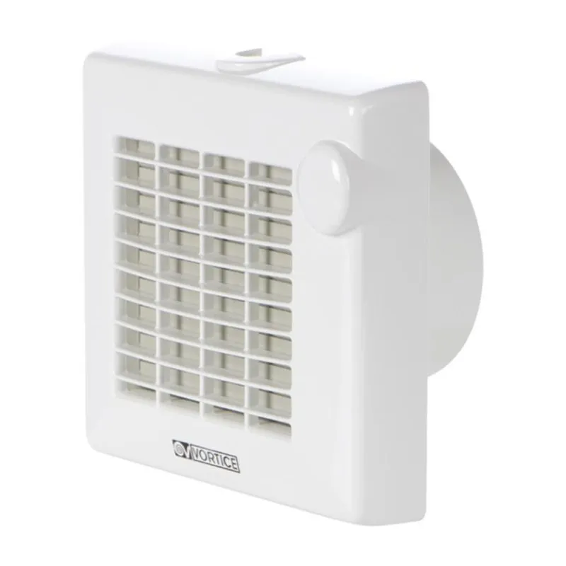 Ventilatore da Parete Vortice M 120/5 A 20W 120mm 5 Velocità Ultra Silenzioso Timer IPX4