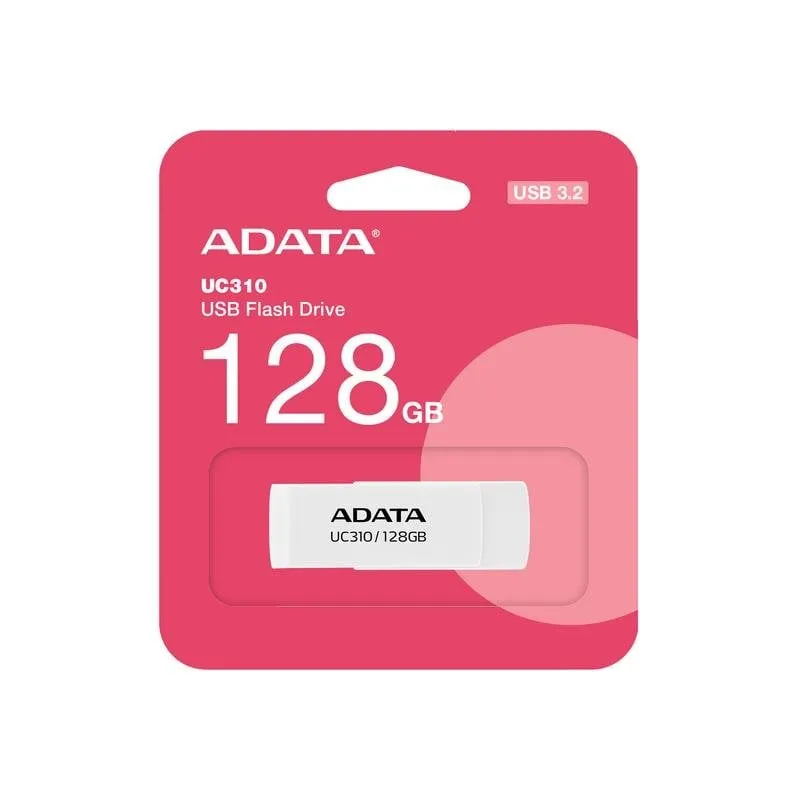 Chiavetta USB ADATA UC310 128 GB USB-A 3.2 Gen 1 girevole bianca