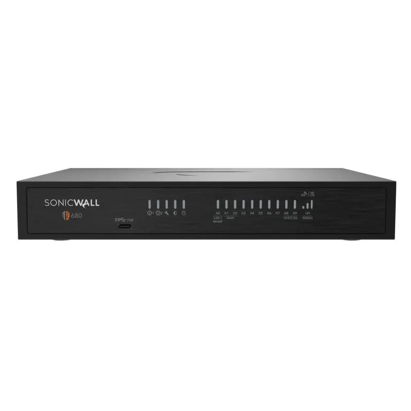 Firewall SonicWall TZ680 8 porte Gigabit Ethernet 5 Gbit/s protezione integrata