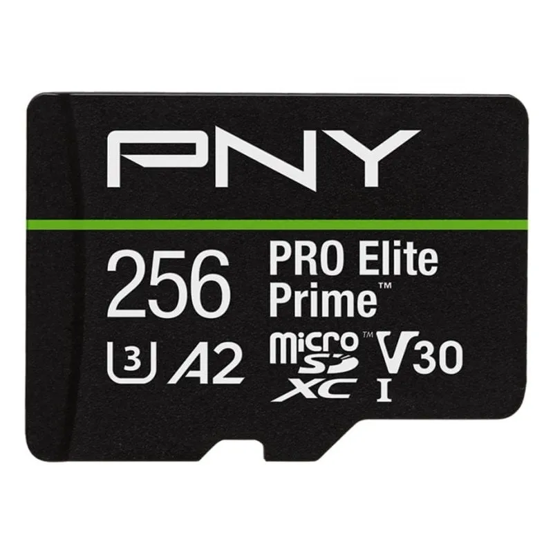 Scheda microSD PNY PRO Elite Prime 256 GB Classe 10 UHS-I U3 V30 A2